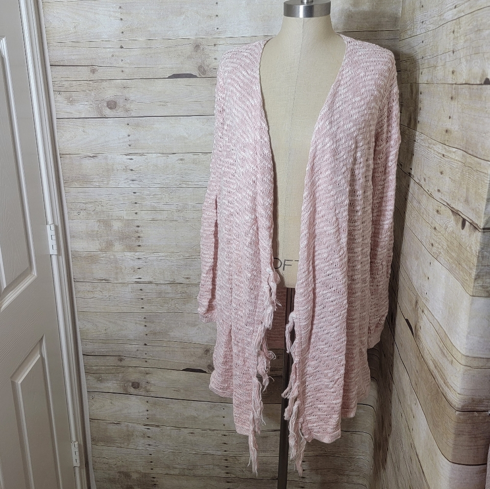 Pink light weight Cardigan.  Size M/L
